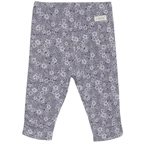 Fixoni bukser lilla blomster - GOTS, str. 68, 74, 80